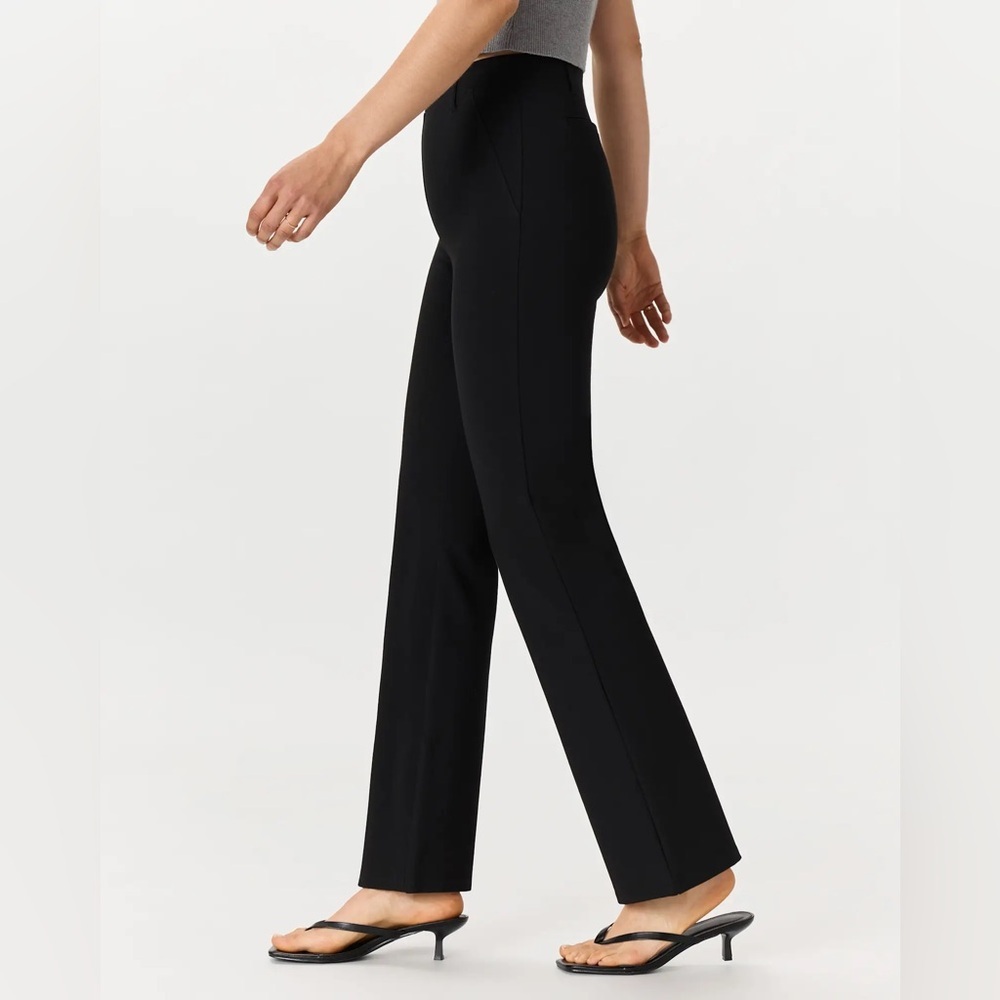 NEW Quince Ultra Stretch Ponte Bootcut Pants Black Size XL Professional NWT - Picture 3 of 11